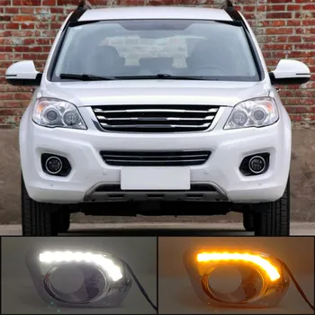Pentru Great Wall Haval H6 Hover H6 2013-2016 Lumini de Zi cu LED de semnalizare DRL cu Mașina de Lumină cu lampa de ceață gaura