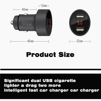 Masina Mini-Ecran cu LED-uri Dual USB Masina Încărcător Pentru Mercedes-Benz AMG GT C190 R190 C238 W222 VV222 S205 S213 S212 X166 X164 X 156 C253