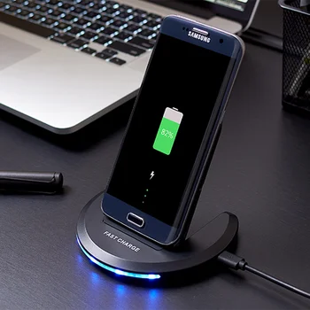10W Rapid de Încărcare Pad Wireless pentru Samsung Galaxy Note S20/10 Suport de birou&Pad Wireless Charging Station pentru iPhone 12/11/X Pro