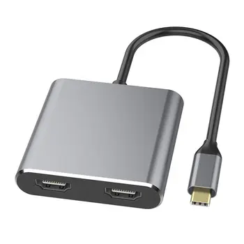 HDMI Tip C Adaptor 4K C La Dual HDMI Cablu USB 3.0 Portul de Încărcare Converter Pentru MacBook Pentru Samsung Galaxy Dex
