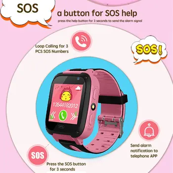 V6 de copii pentru Copii Inteligent Ceas V6 Tracker Camera Anti-a Pierdut Monitor SOS Impermeabil Ceas Telefon Pentru Ios Și Android