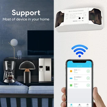 EJLINK Smart Switch Wifi Remote Control Acasă Inteligent de Automatizare Funcționează cu Alexa Google Wireless de Acasă Comutatorul de lumini DIY Module