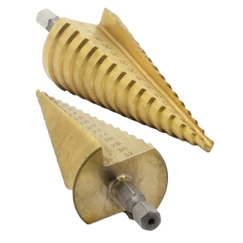 1buc Metrice Spiral Flute Pagoda Forma de Gaura de Tăiere 4-32mm HSS Oțel Con Burghiu Set Triunghi Coadă Pas Ascutit