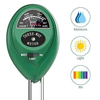 3-în-1 de Sol PH-Metru de Umiditate/Lumina/pH Test de Aciditate, Umiditate, lumina Soarelui, Plante de Gradina, Flori Umed Tester Instrument Instrument de Analiza