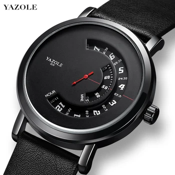 YAZOLE Gol Design Mens Ceasuri Barbati de Lux, Top Impermeabil Cuarț Ceas de Moda Creativitatea Bărbați Ceas Unic Relogio Masculino