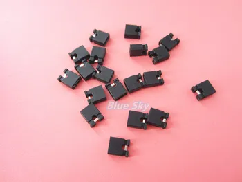 HAILANGNIAO 1000pcs 2.54 mm Standard Circuitul Capac punte (negru)
