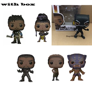 POP Black Panther Erik Killmonger Shuri cu cutie figurina de Colectie Model de jucării pentru copii