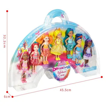Original Păpuși Barbie Curcubeu Dreamtopia Cove 7 Jucarii pentru Fete pentru Copii de Moda Cadouri Bonecas Mini Prințesă Frumoasă
