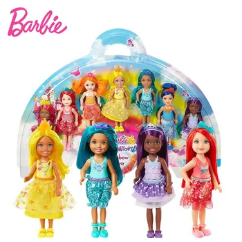 Original Păpuși Barbie Curcubeu Dreamtopia Cove 7 Jucarii pentru Fete pentru Copii de Moda Cadouri Bonecas Mini Prințesă Frumoasă