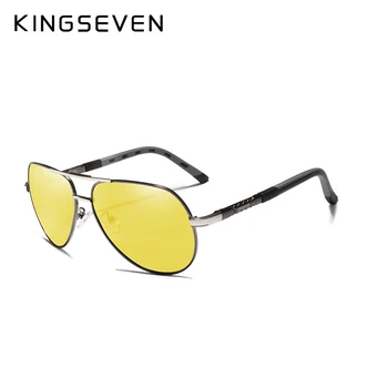 KINGSEVEN Bărbați Vintage Aluminiu Polarizat ochelari de Soare Brand Clasic de ochelari de Soare de Acoperire Lentile de Conducere Nuante Pentru Bărbați/Prod