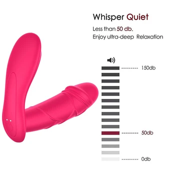 Portabil Pantalon Vibrator De La Distanță Fără Fir Automată Impingandu-Dildo Vibrator G-Spot Stimula Clitorisul Adult Jucarie Sexuala Pentru Femeie