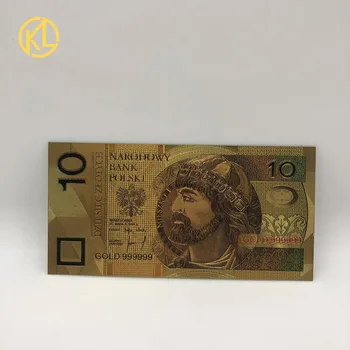 HOT 8 Modele de Culoare Foiță de Aur polonez de Bancnote Set 50 100 200 500 PLN pentru Partriotism Meserii de Colectare