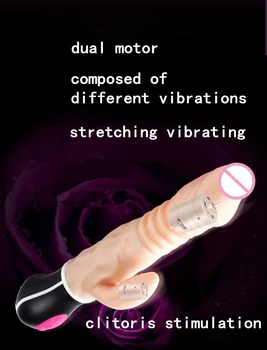 Jucarii sexuale 12 Frecvență Vibratoare Încălzire Impingandu-rezistent la apa Vibrator G-spot Stimulator Clitoris Vagin Masaj Vibrator pentru Femei