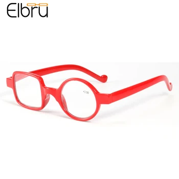 Elbru Neregulate Nou Stil de Ochelari de Citit Moale Rășină Pătrat Rotund Ochelari Obiectiv Clar Presbyopic Ochelari Cu Grad +1.0 +4.0