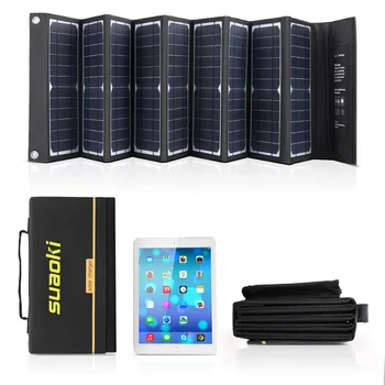 Suaoki 60W Panou Solar Încărcător de Înaltă Eficiență 18V DC & 5V Ieșire USB Pliabil Portabil Încărcător pentru Laptop Telefon de Alimentare