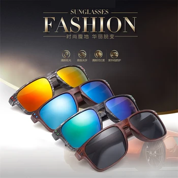 ASUOP noua moda pentru bărbați ochelari de soare brand clasic de design imitație de lemn pătrat femei UV400 ochelari retro ochelari de conducere