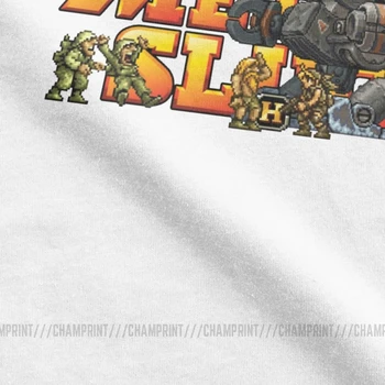 Metal Slug Ultima Misiune Barbati Tricouri Retro Clasic Geo Gun Joc De Epocă Tricou Cu Maneci Scurte T-Shirt Din Bumbac Pur De Imprimare
