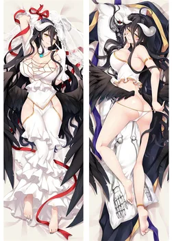 Stăpânii albedo pernă Anime fata sexy corp pernă acoperă cazul Otaku Îmbrățișându Corp față de pernă