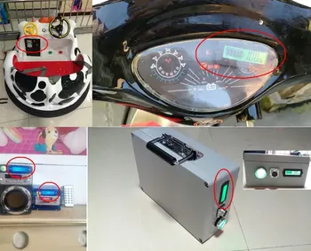 LY6W Auto Tester Baterie Litiu Baterie / Acumulator Plumb-acid Indicator Panou de Afișaj Capacitate Baterie Tester pentru Masina de E-bike