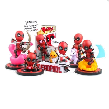 Disney figurina Jucării Deadpool Anime Papusa Decor 8CM PVC Colecție de Jucării Modele pentru Copii Cadouri de Craciun