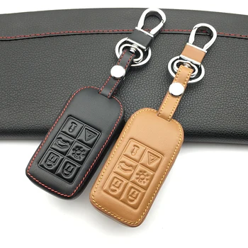 6 butoane de mașină din piele cheie de la distanță caz Keyboard cover Pentru Volvo S60/S80/V60/XC60/XC70 Telecomanda Coajă de Protecție