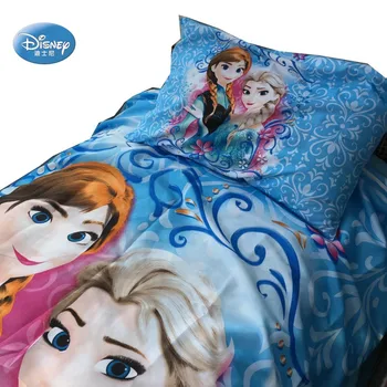 Disney Frozen Elsa, Anna, Cenusareasa, Alba ca Zapada Printesa 3D Set de lenjerie de Pat pentru Copii Fete Carpetă Acopere Set lenjerie de pat Decor Unic