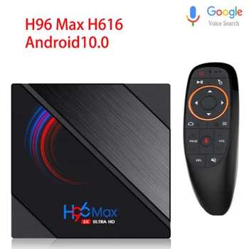 2020 H96 MAX H616 Android 10 TV Box 6K 3D Youtube Media Player 2.4 G/5G Wifi 4G 64G Quad Core Smart Android TV Box