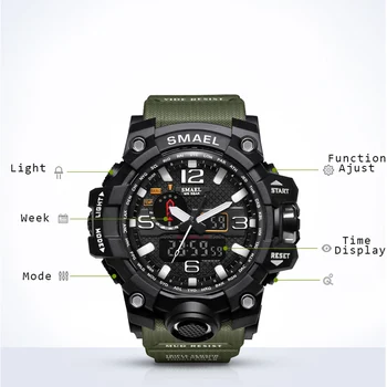 2018 Ceas Digital G Stil Lux de Brand S-ȘOC Sport Bărbați Ceas impermeabil Cuarț ceas ceas Ceas de mână Relogio Masculino