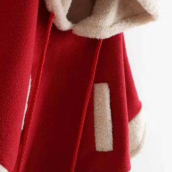 De Anul Nou Pentru Copii Fete De Crăciun Haina Fete Lână Roșie Reni Mantie Băieți Fete Jachete Pentru Copii Cu Gluga Îmbrăcăminte Haina Haine Copii