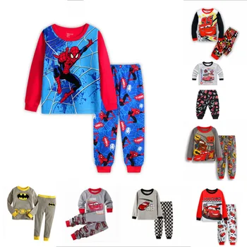 Marvel Spiderman Pentru Copii Seturi De Masini Elsa Anna Desene Animate De Imprimare Pijamale Fete De Familie Pijamale, Haine Pentru Copii Pijamale Copii Pijamale