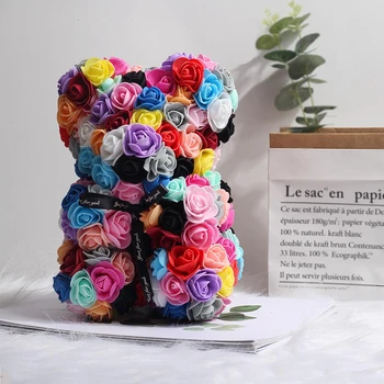 2020 Vânzare Fierbinte 25cm 40cm Rose Flori Artificiale Vacanță de Familie DIY Ieftine de Nunta de Decorare Cutie de Cadou Cununa de Meserii