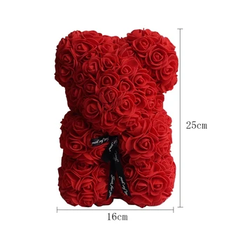 2020 Vânzare Fierbinte 25cm 40cm Rose Flori Artificiale Vacanță de Familie DIY Ieftine de Nunta de Decorare Cutie de Cadou Cununa de Meserii