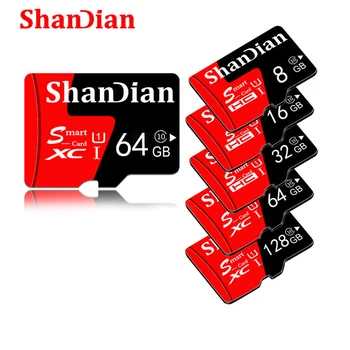 SHANDIAN Smast card sd de 64gb, 128gb Smast sd 32gb Mini Card de 16gb Clasa 10 pentru samrtphone și PC de masă Original, Card de Memorie