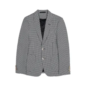 Stil britanic Toamna Iarna Business Casual Vintage Blazer Jacheta Barbati Haine 2020 Slim Fit Uzura Formale Două Butoane Haine 3XL-M