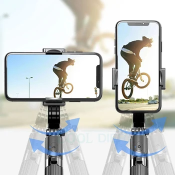 RECE DIER Bluetooth Portabile Gimbal Stabilizator în aer liber Titularul Wireless Selfie Stick Reglabil Selfie Stand Pentru telefon IOS Android