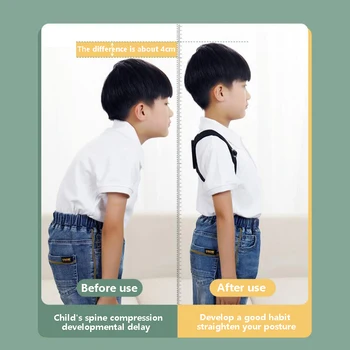Smart Corectarea Posturii Centura pentru Adulti si Copii Anti-cocoșatul Corector de Postura Vibrații Memento Spate Reglabil Suport Curea