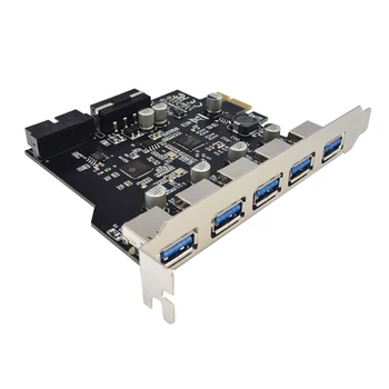 5 Port PCI-E cu HUB USB 3.0 PCI Express Card de Expansiune Adaptor de 5 Gbps Viteza de Încredere NEC Chipset-ul Pentru Windows XP/ Vista/Win7/8/10