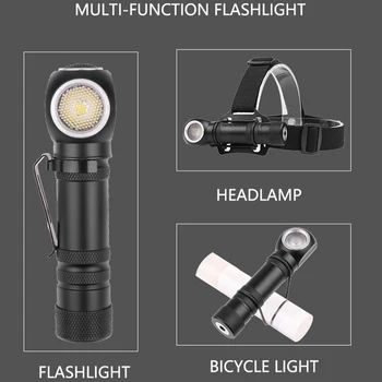 Noua Puternic XHP50 Lanterna LED Magnetică USB Reîncărcabilă Lanterna 12 lentile Lanterna cu Built-in Baterie 18650 Lanterna de Cap