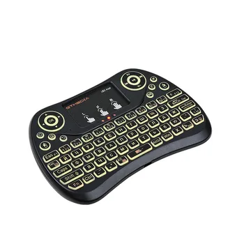 GTMEDIA Tastatura Wireless Iluminata i8S PLUS limba engleză/spaniolă/portugheză Mini Tastatura cu Touchpad 2.4 G Control de la Distanță pentru TV BOX