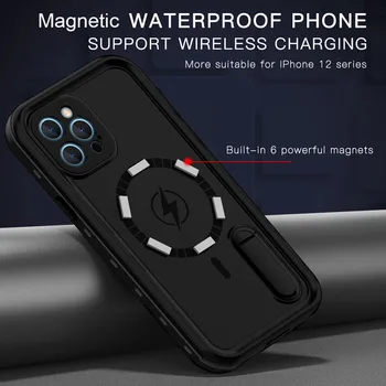 Redpepper IP68 rezistent la apa Caz Pentru Apple iPhone 12 Pro Max Picătură de Șoc dovada Magnetic Magsafing Caz Acoperire pentru iPhone 12 Mini