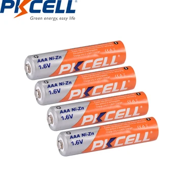 4BUC PKCELL 900mWh 1.6 v NIZN baterie AAA baterii reîncărcabile AAA NI-ZN și 1buc AAA AA cutie baterii pentru Lanterna Masina RC