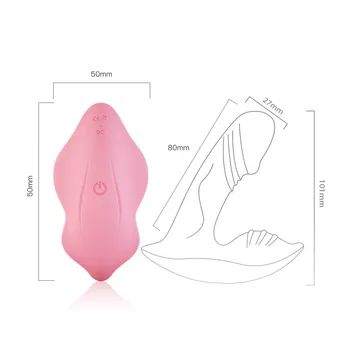 Portabil Fluture Clitorisul Stimulator Vibrator Vibrator Adult Sex Toys G Spot Wireless de Control de la Distanță Vibrator Chilotei pentru Femei