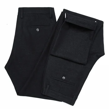SHAN BAO carouri clasic jacquard bărbați straight pantaloni casual nou brand de îmbrăcăminte de lux de înaltă calitate de afaceri domn pantaloni