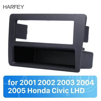 Harfey pentru 2001 2002 2003 2004 2005 Honda Civic LHD Dash Montați Panoul Ornamental Stereo Cadru 182*53mm Radio Fascia Mașină de retehnologizare Kit