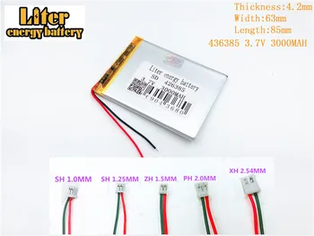 Baterie litiu-polimer 426385 3000mah 3.7 V 3000mah 3.7 V 426385 CONECTAȚI tableta pc de 7 inch-polimer baterie reîncărcabilă