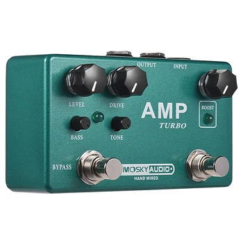 Mosky Amp Turbo Efect Chitara Pedale 2 In 1 Stimularea Overdrive Efecte True Bypass