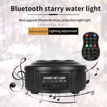 Noapte romantica Lampa de Proiecție cu Lumina LED Proiector Mare Val de Ocean Vis Control de la Distanță Bluetooth TF Card cu USB Music Player