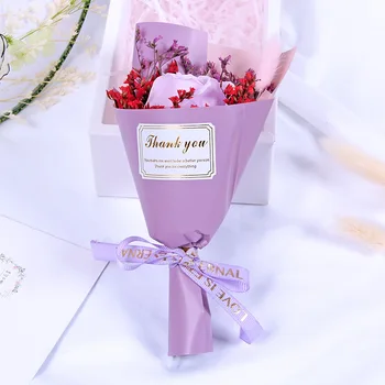 Rose Simulare Sapun Flori de Ziua Îndrăgostiților Cadou de Nunta de Decorare Simulare Buchet de Trandafir Uscate Buchet de Flori