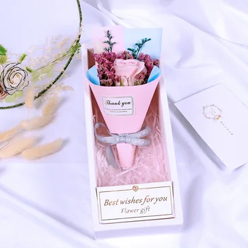 Rose Simulare Sapun Flori de Ziua Îndrăgostiților Cadou de Nunta de Decorare Simulare Buchet de Trandafir Uscate Buchet de Flori