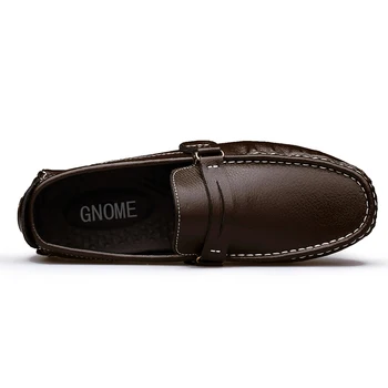 GNOME Plus Dimensiune 48 De Barbati Mocasini din Piele Toamna Confortabil Barbati Pantofi Casual de Conducere Apartamente Pantofi Barbati de Moda Mocasin Pantofi pentru Bărbați